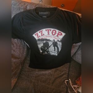 ZZ Top The Tonnage Tour Bandmerch Rock Tshirt Used Size L. 21ptp